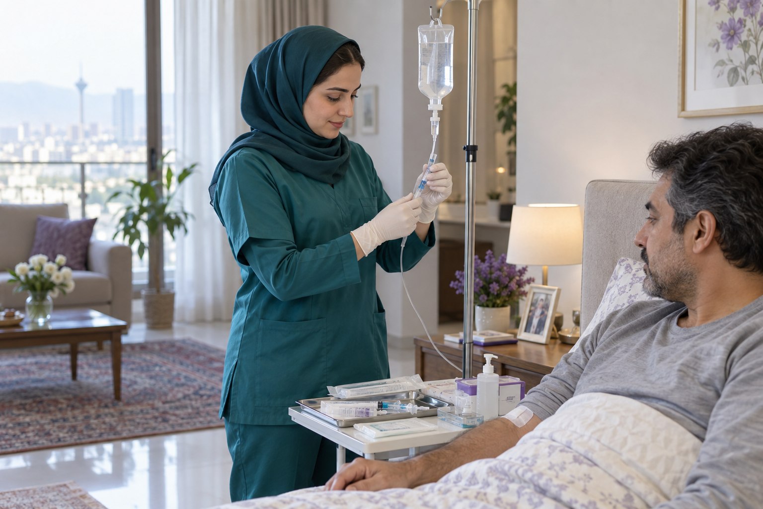 تجهیزات استریل خدمات پرستاری حسنا‌کر